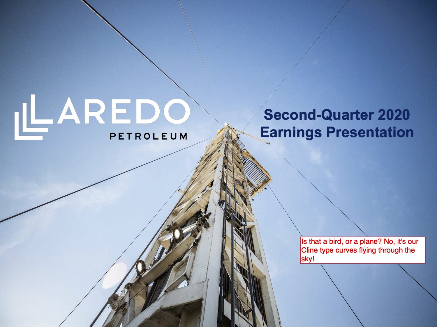 Slide 1 of the Laredo Petroleum investor deck, annotated by Doug Shittles